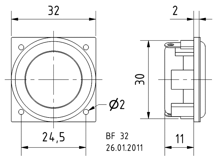 Visaton BF 32 - 4 Ohm