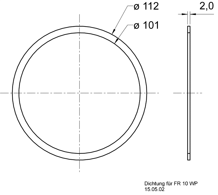 GASKET FOR FR 10 WP